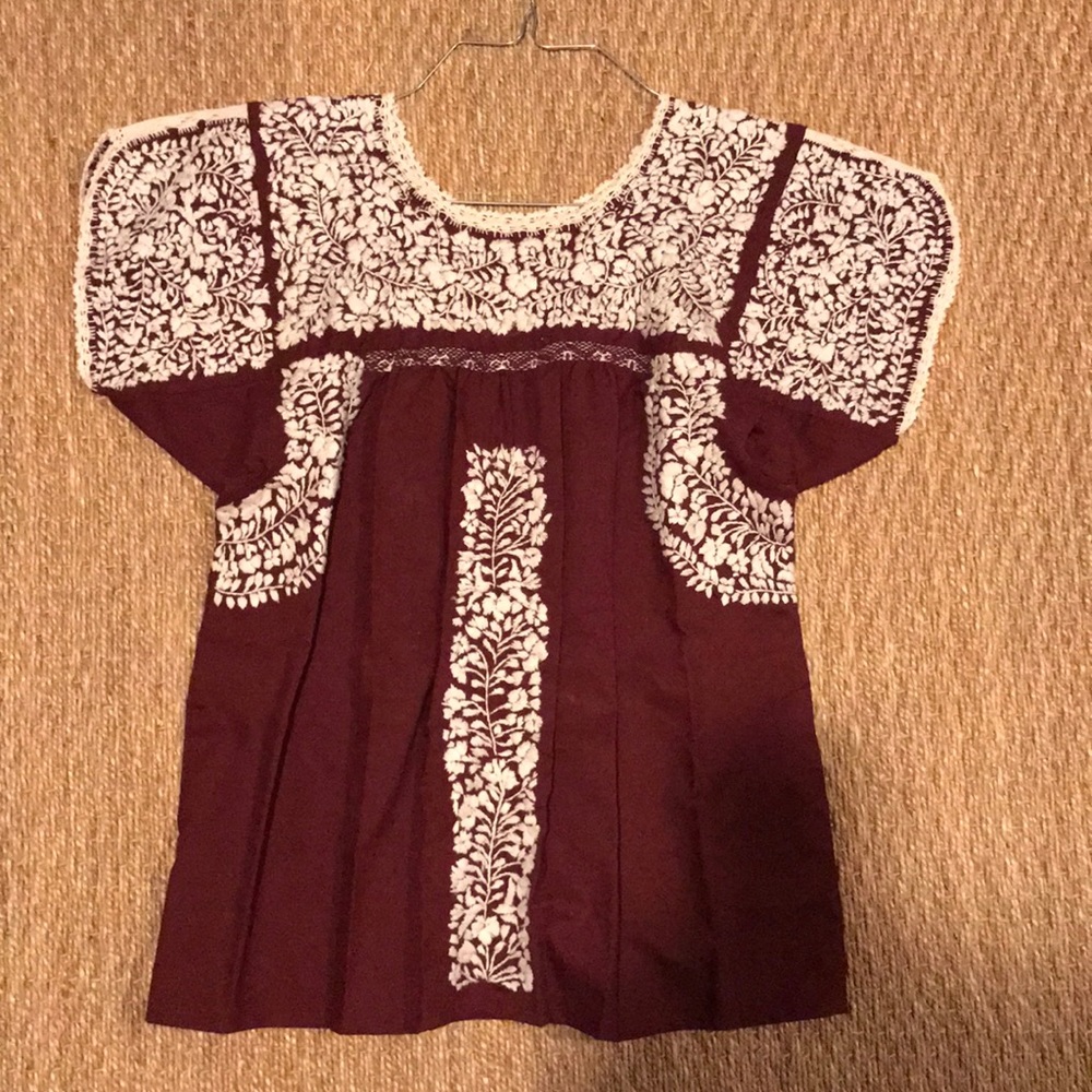 100% hand made embroidered shirt
